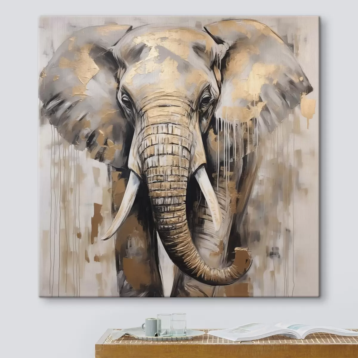 Obraz Malba imitující slona Č. s44700