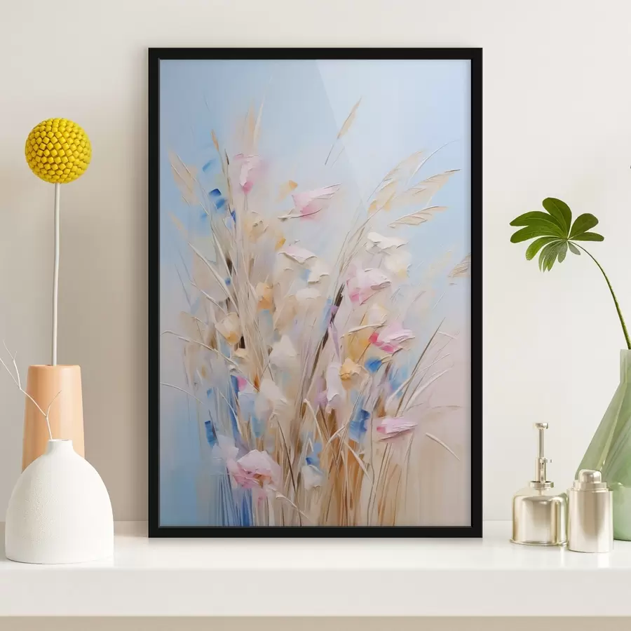 Fototapet Malba imitující polní trávy f44696