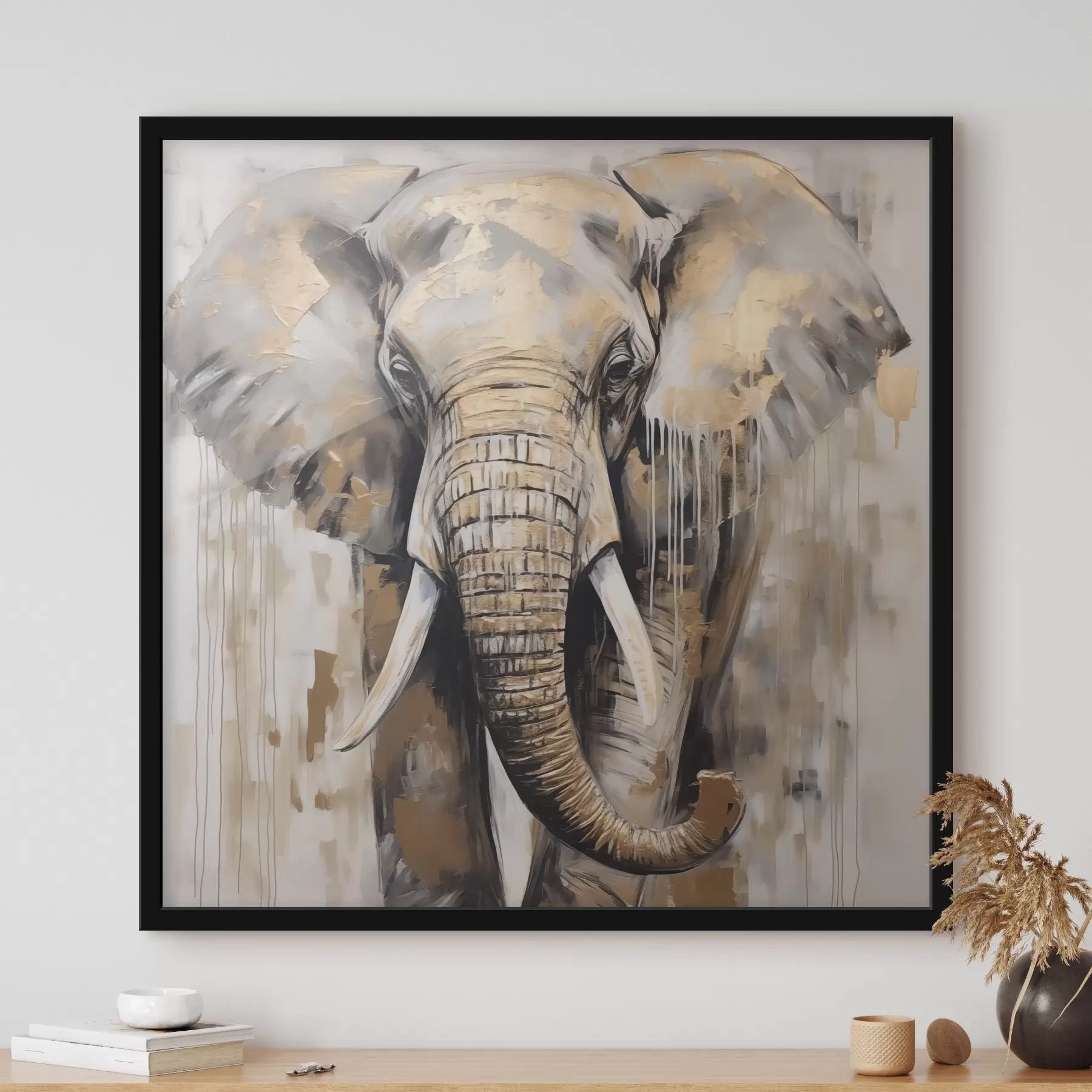 Fototapet Malba imitující slona f44700