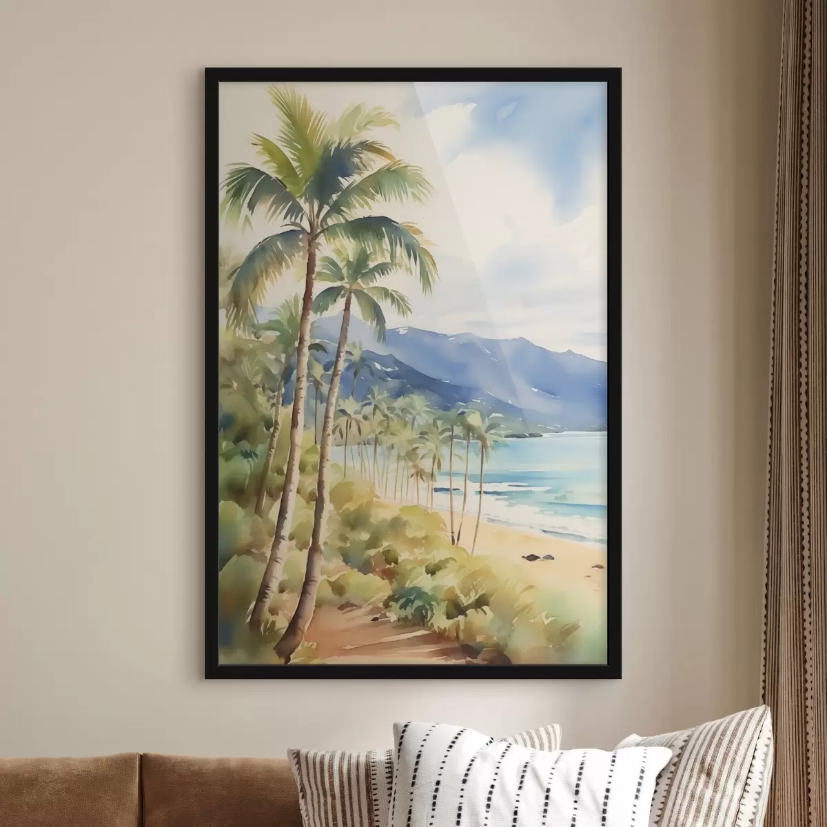 Poster Palmy u moře f44701