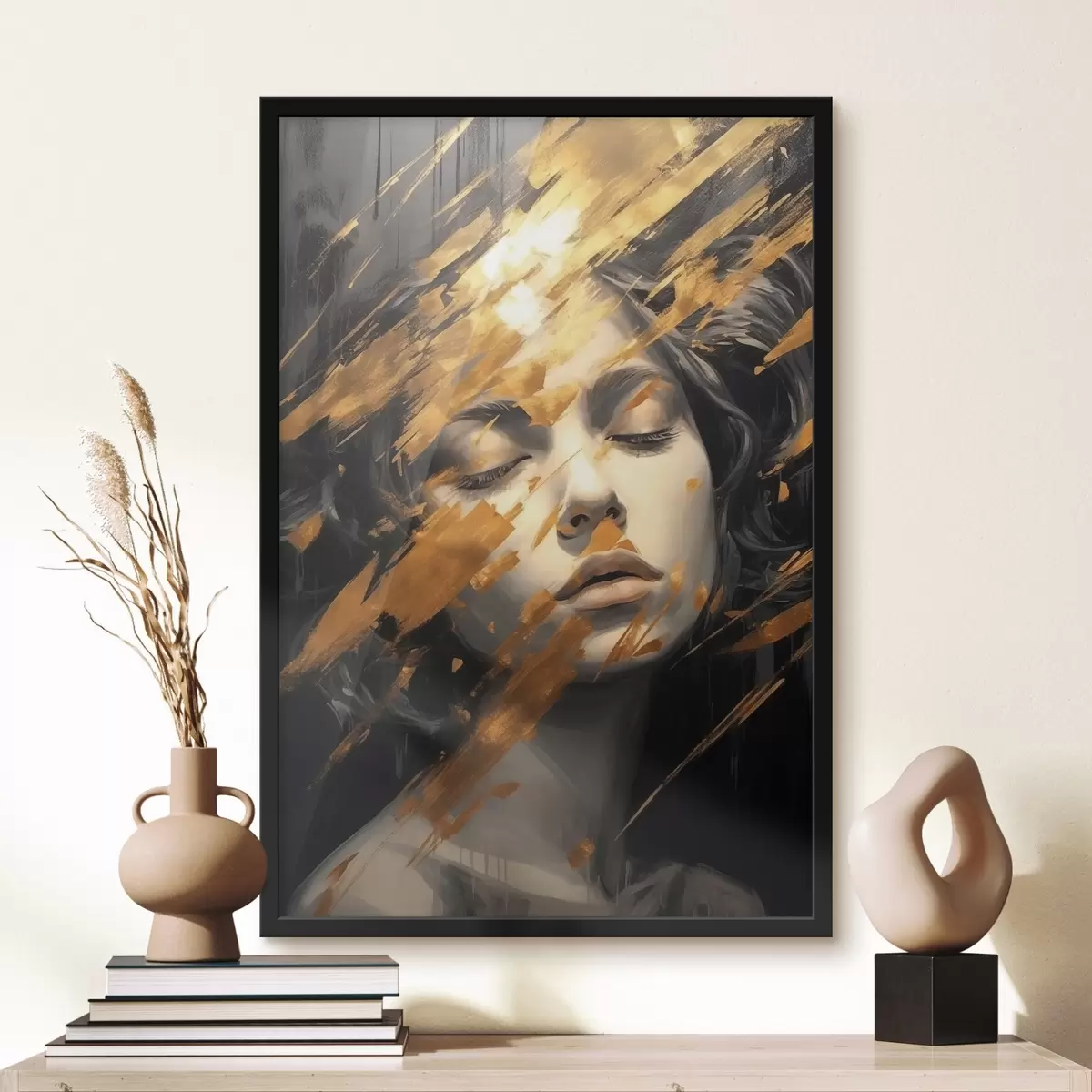 Poster Abstraktní portrét f44703