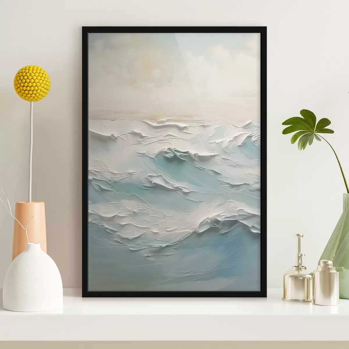 Poster Malba imitující moře f44709