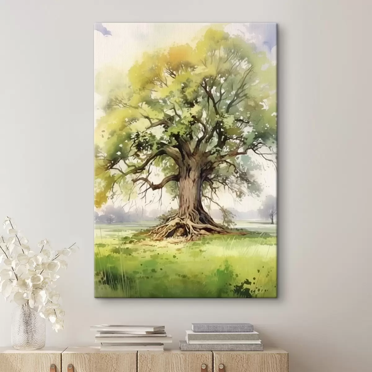 Obraz Starý strom s rozrůstajícími se kořeny Č. s44731