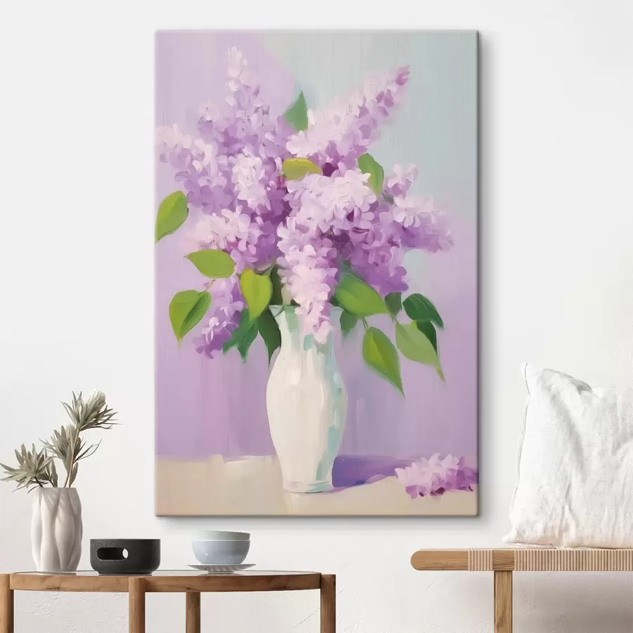 Obraz Šeříky v bílé váze Č. s44735