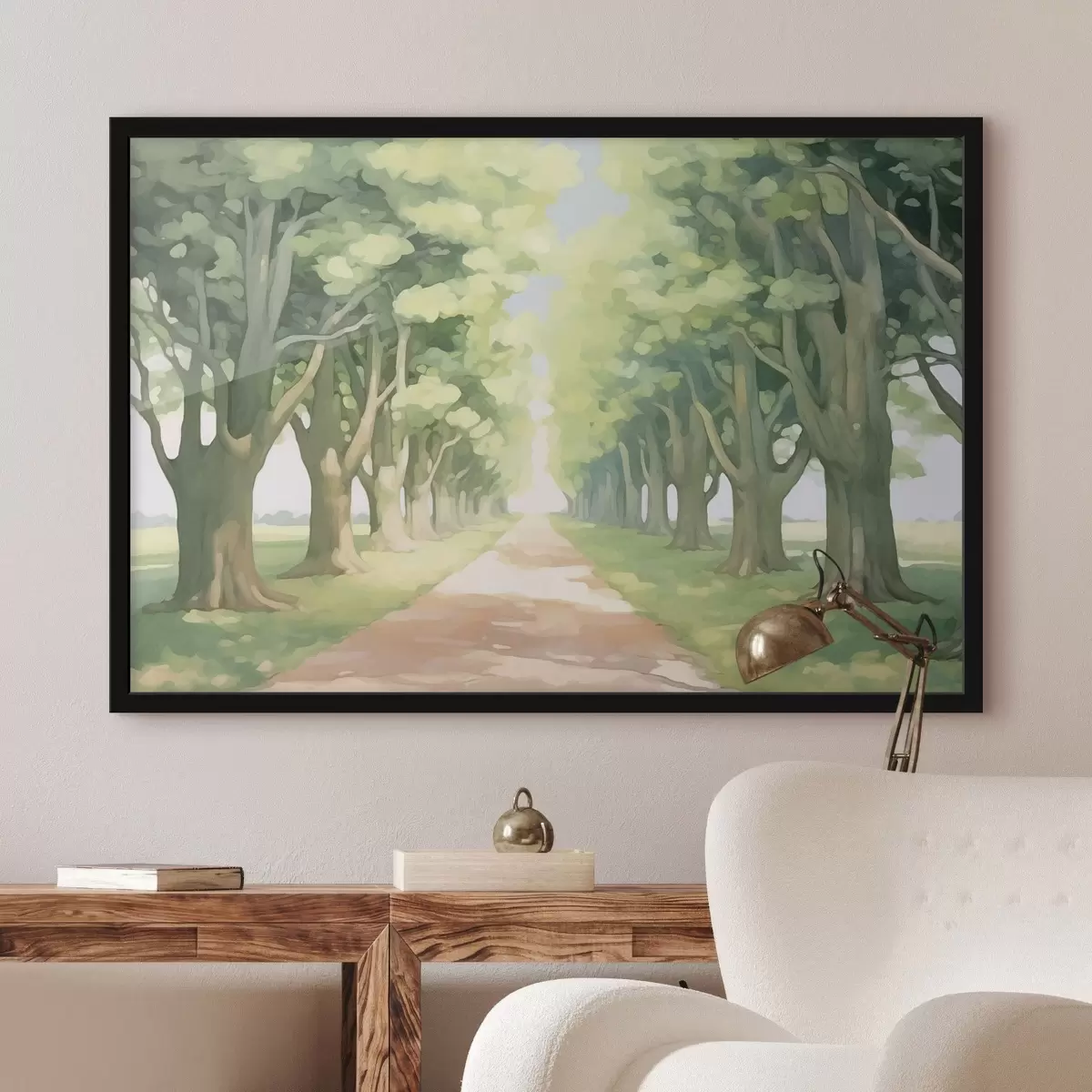 Poster Alej stromů podél cesty f44727