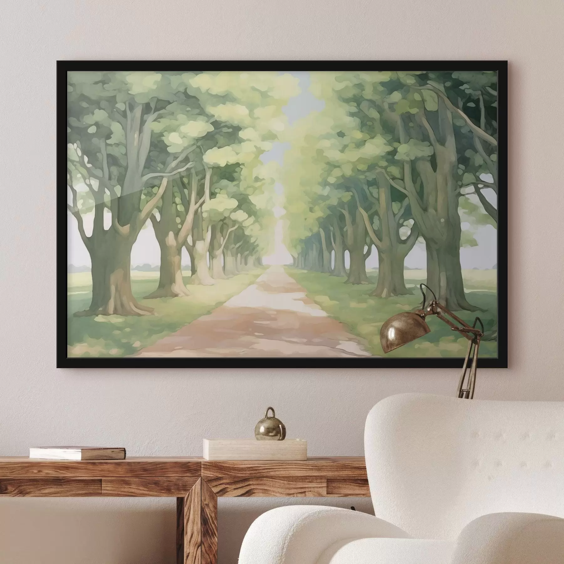 Fototapet Alej stromů podél cesty f44727