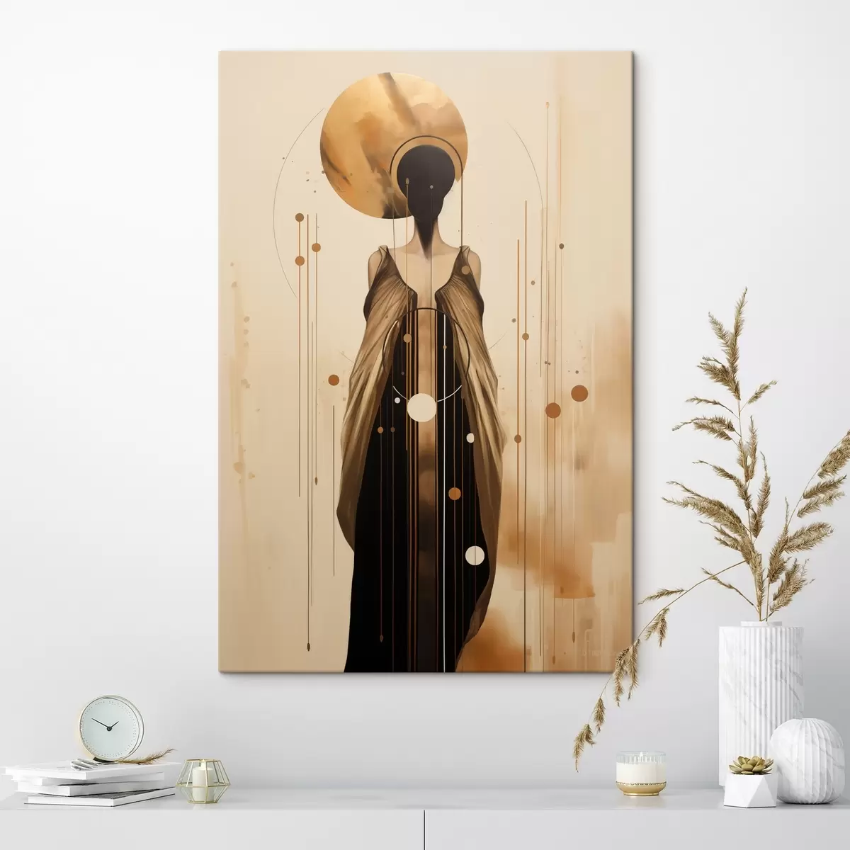 Obraz Abstraktní žena s ornamentem Č. s44748