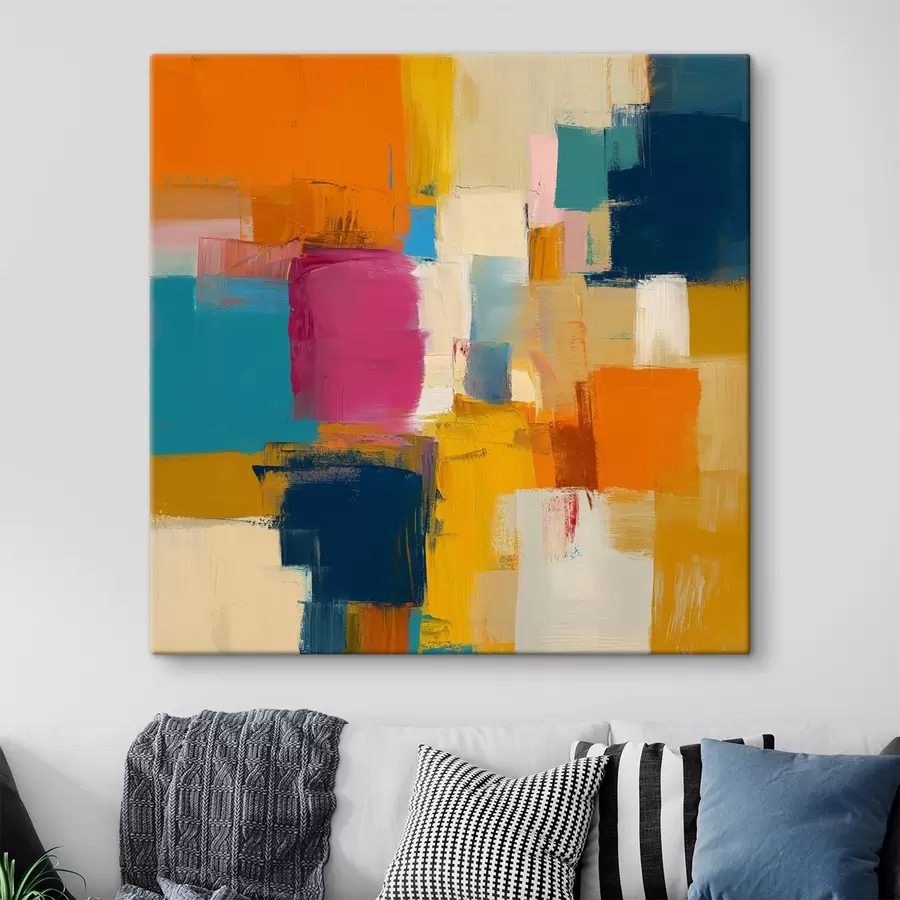 Obraz Barevné skvrny v moderním stylu Č. s44753