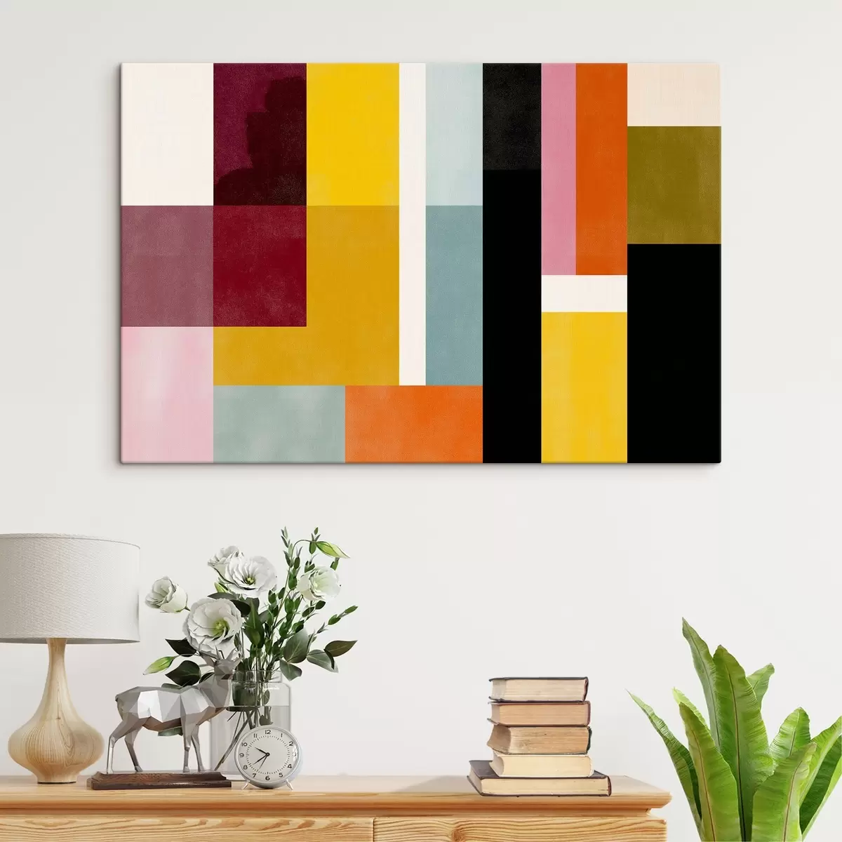 Obraz Barevné bloky v moderním stylu Č. s44755
