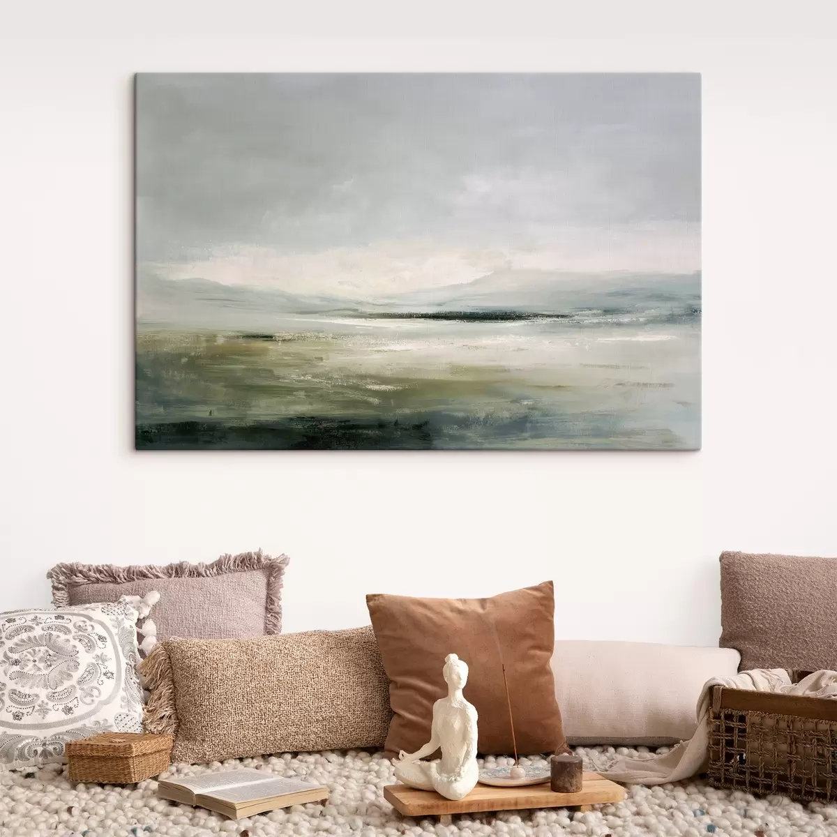 Obraz Minimalistická krajina s mlhou Č. s44756