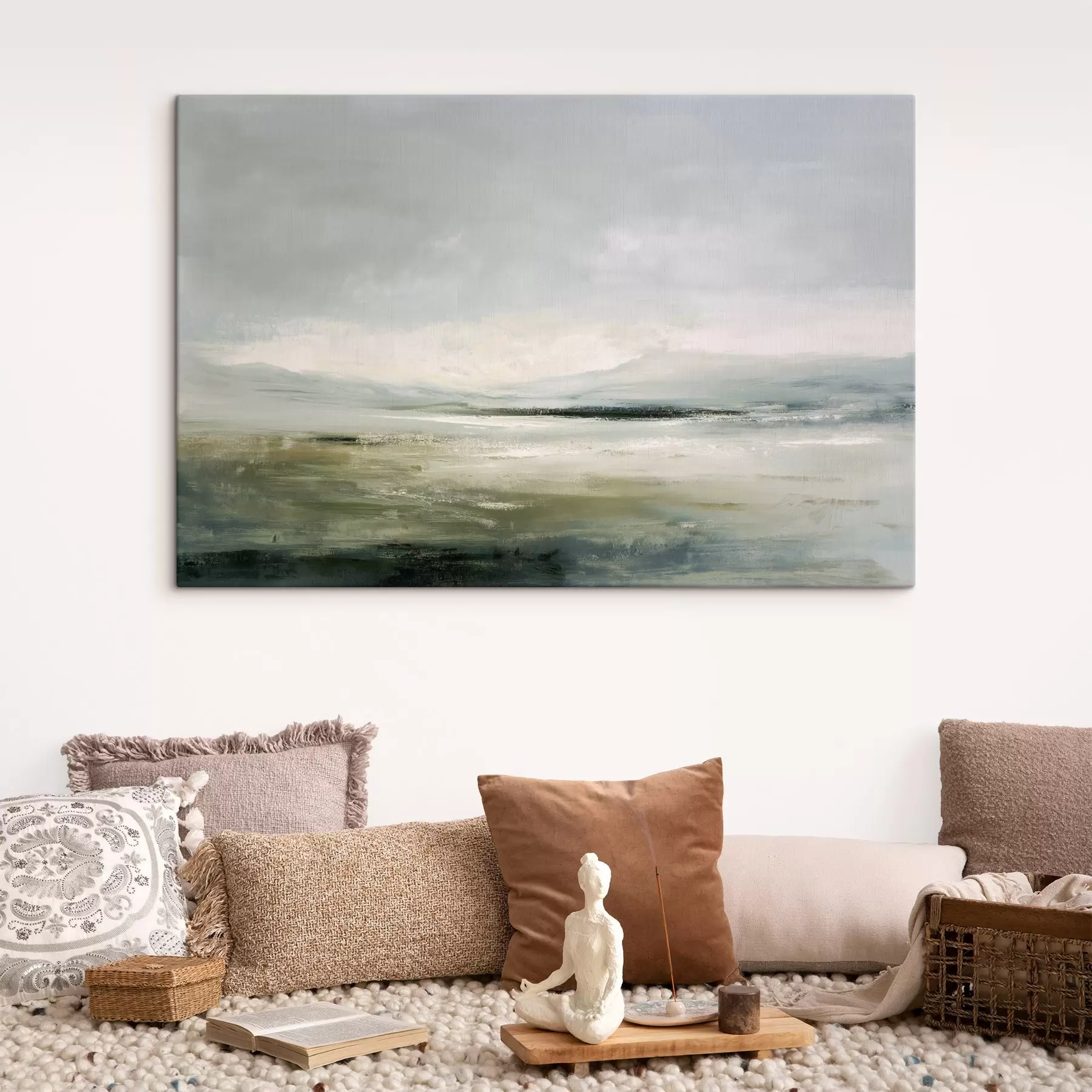 Fototapet Minimalistická krajina s mlhou s44756