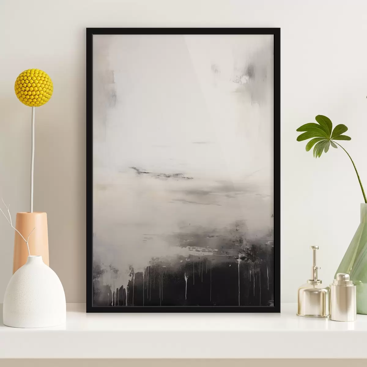 Poster Světlý povrch se stínovanými okraji f44742