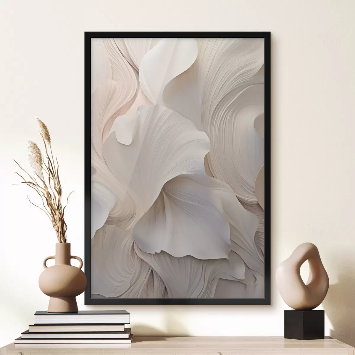 Poster Texturovaný povrch ve světlých tónech f44745