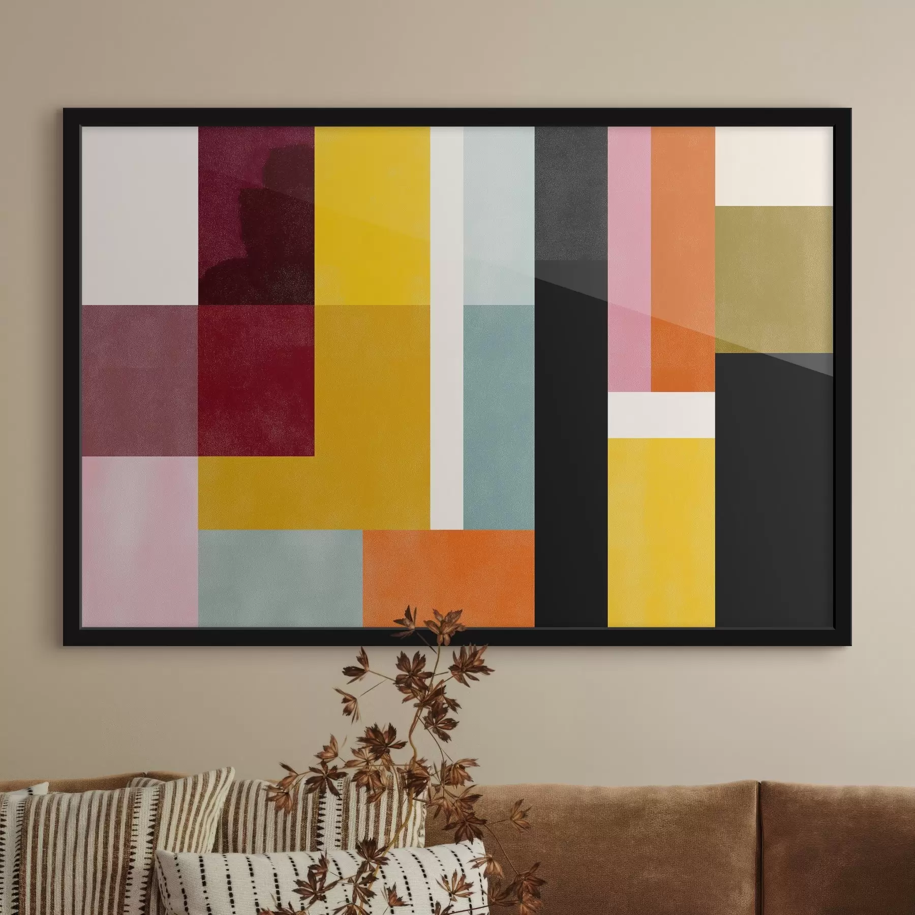 Fototapet Barevné bloky v moderním stylu f44755