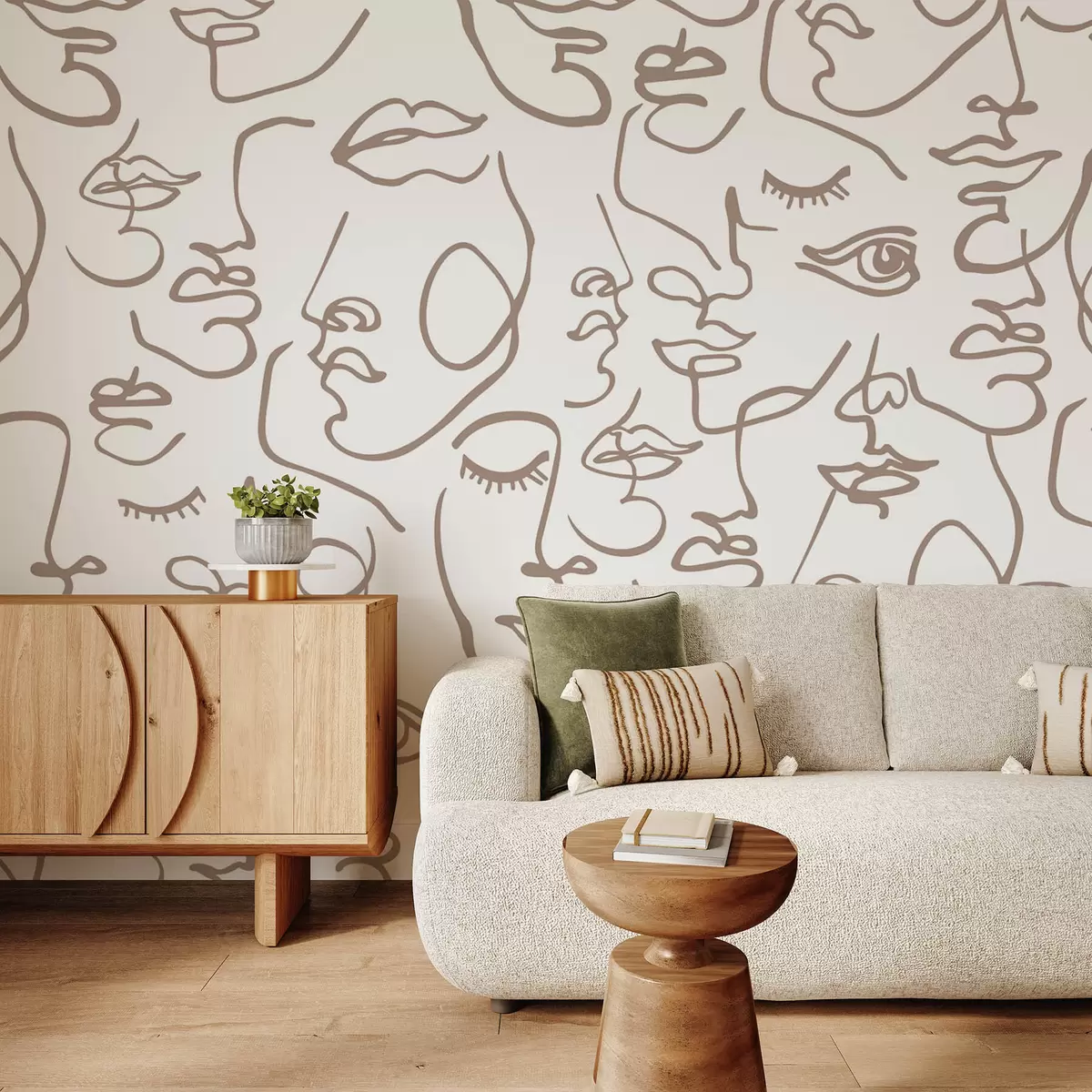 Fototapet Abstraktní tváře w04121v1