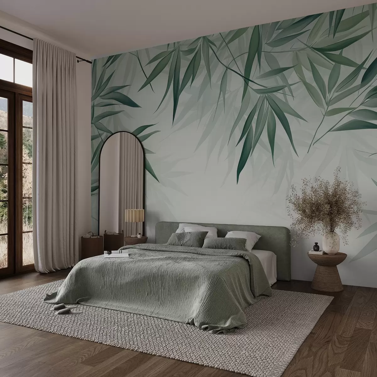 Fototapet Bambusové listy w04147