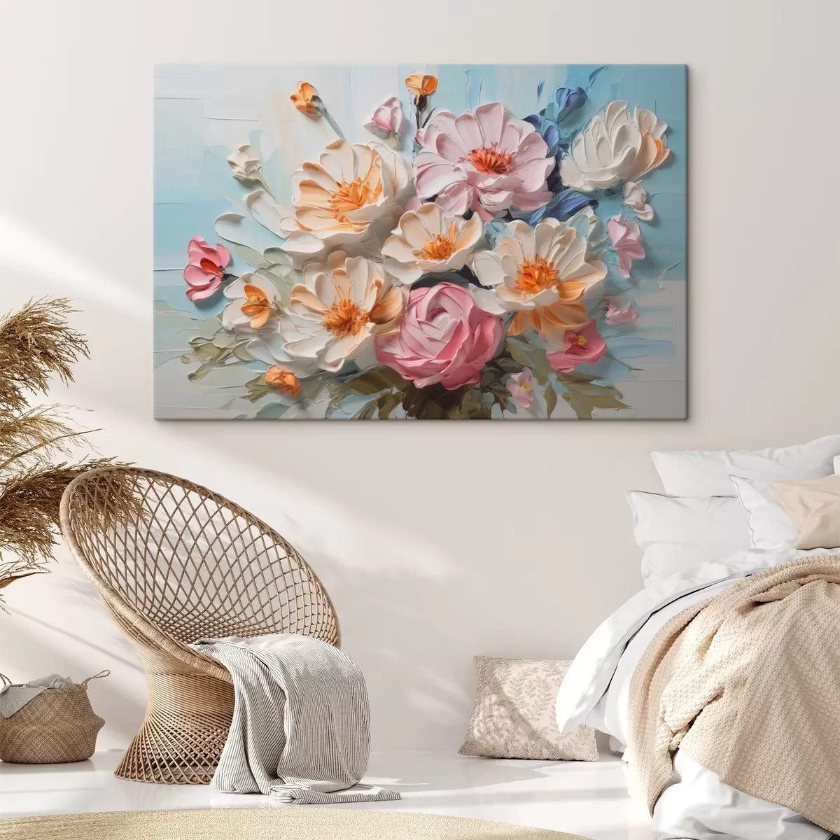 Obraz Jasné květiny imitace malby Č. s44765