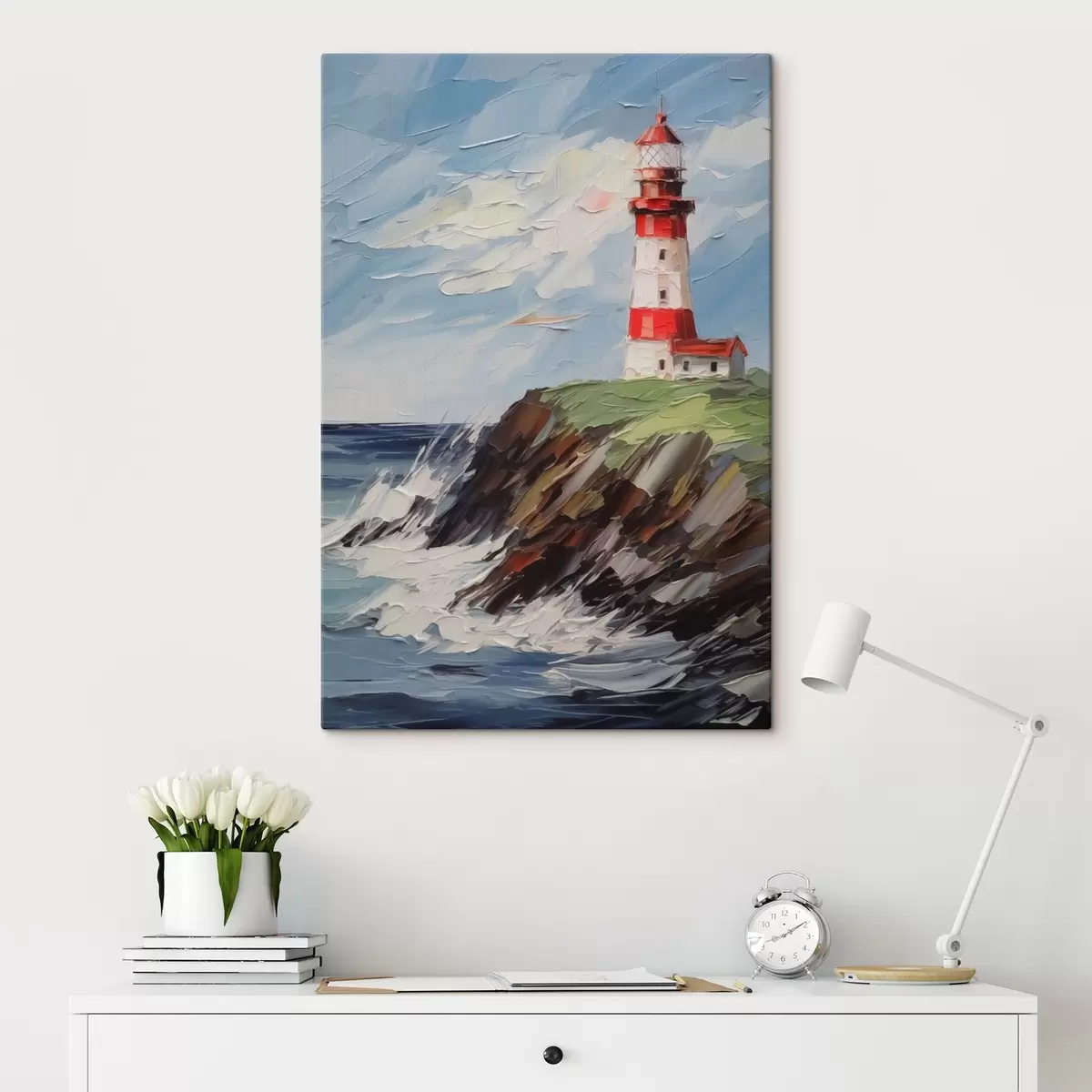 Obraz Malba imitující maják Č. s44782