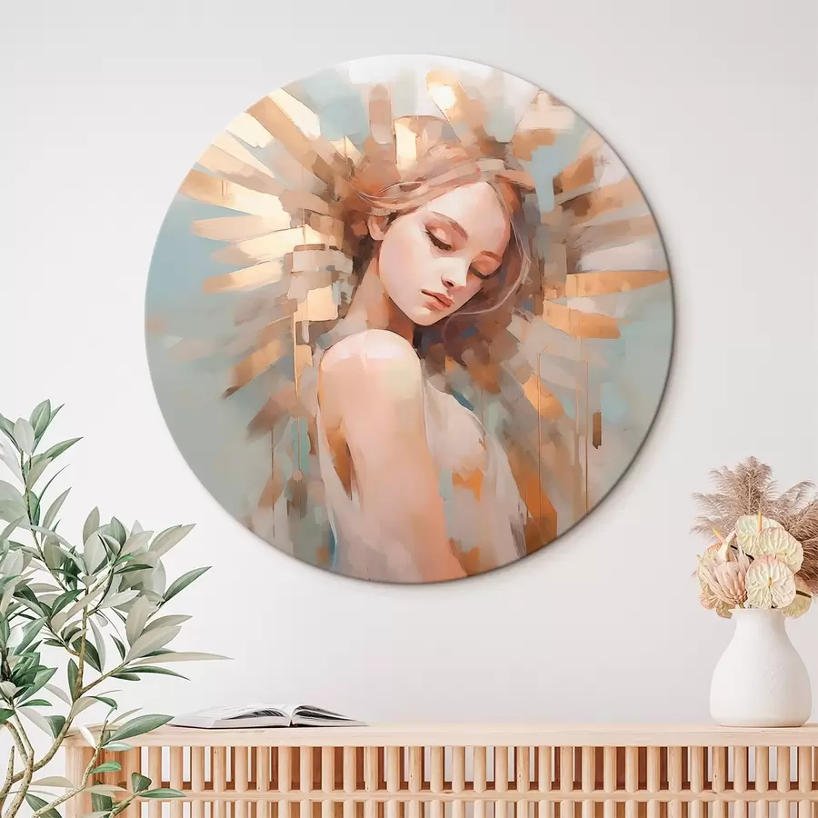 Obraz Abstraktní portrét imitující malbu Č. r44774