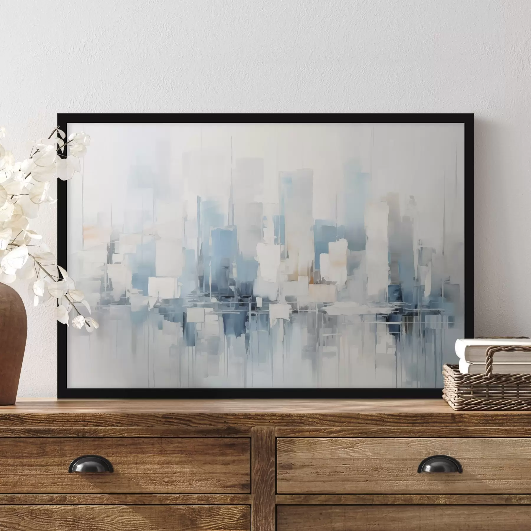 Fototapet Abstraktní malba imitující město f44768