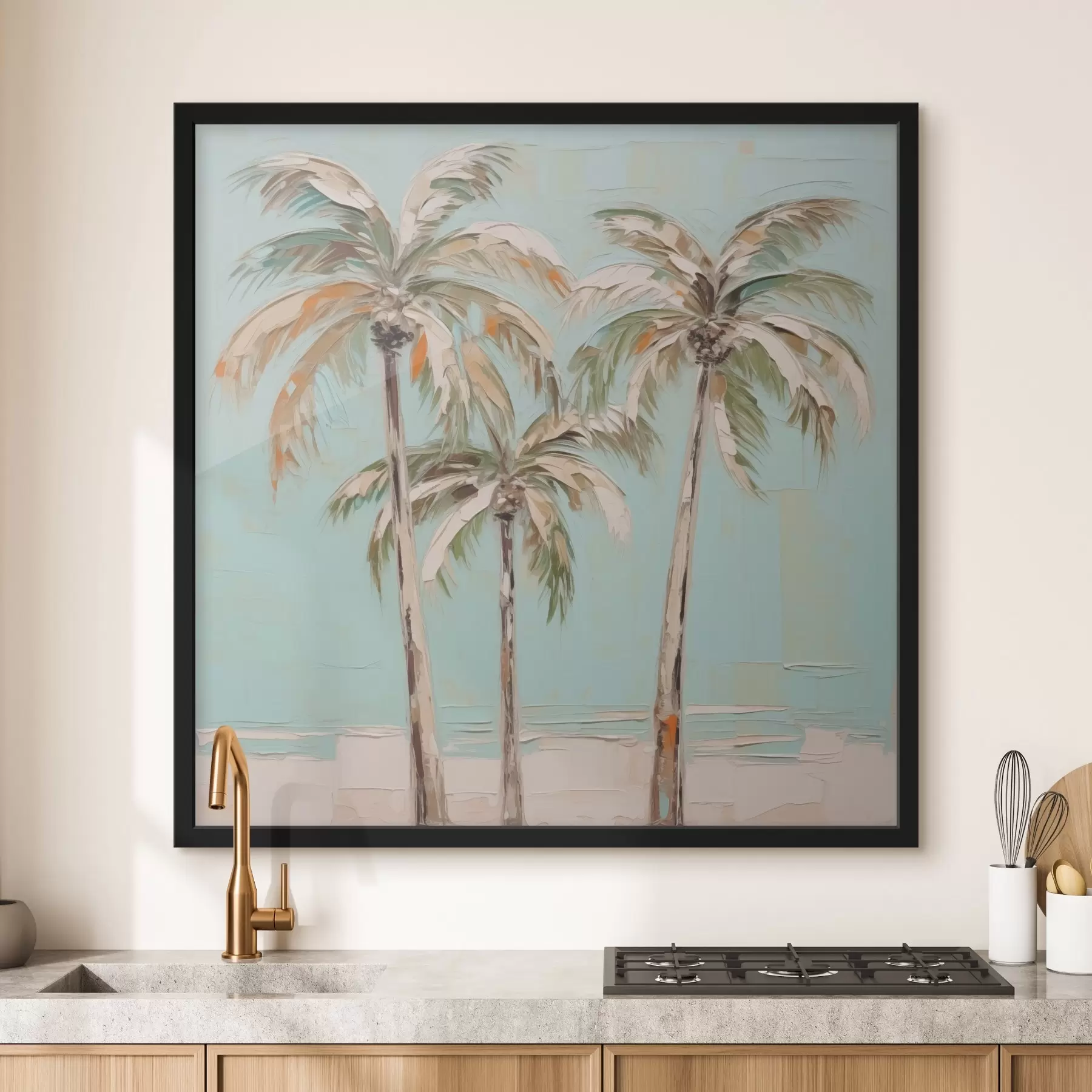 Fototapet Malba imitující palmy f44781