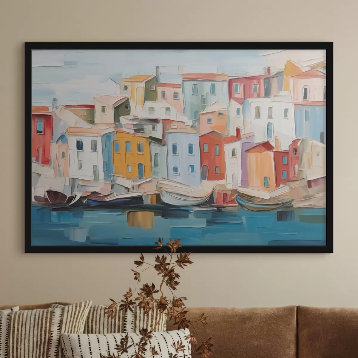 Poster Abstraktní městské domy f44783