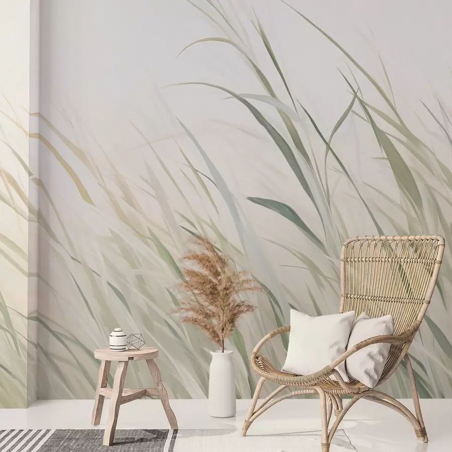 Fototapet Malba imitující trávu w04175