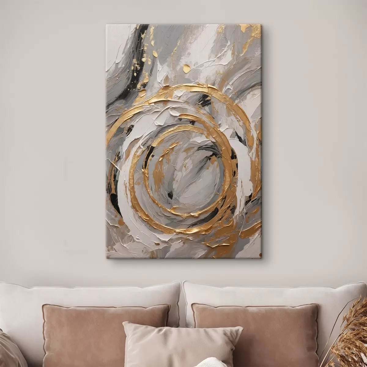 Obraz Abstraktní textura s kruhy a pastely Č. s44876