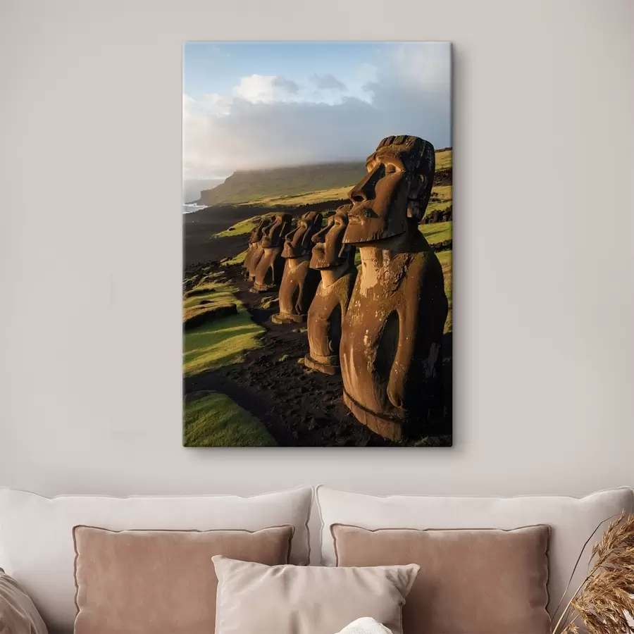 Obraz Texturované zelené listy v makru s měkkým světlem Č. s44899