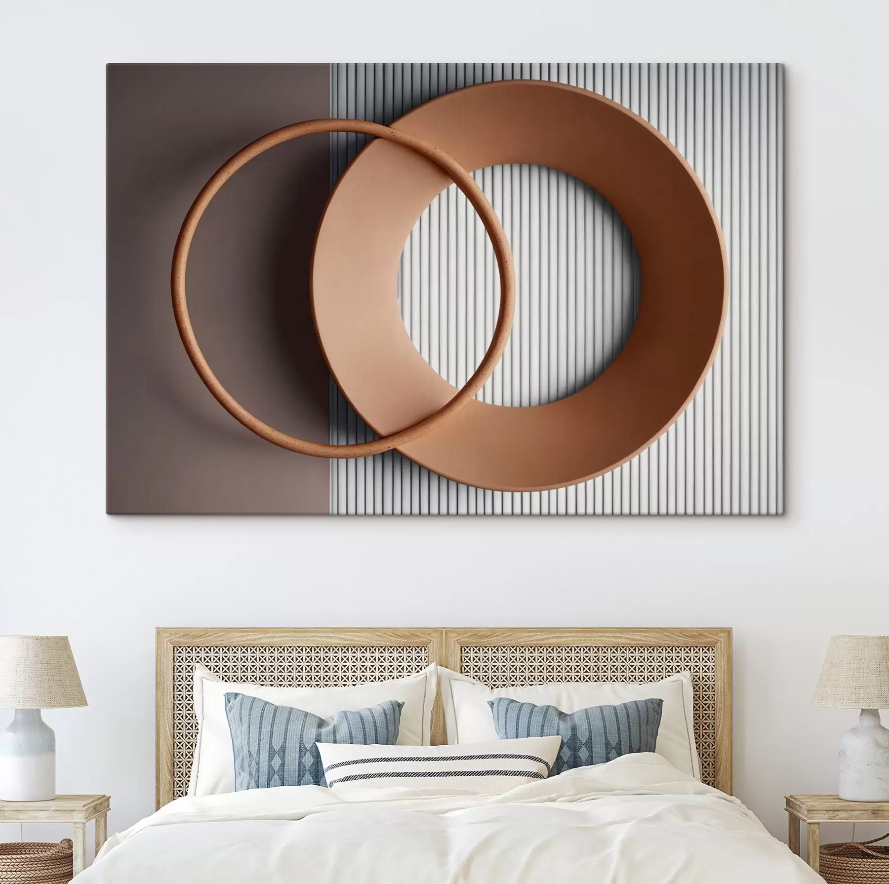 Fototapet Mlhavé pohoří s tlumenými barvami s44901