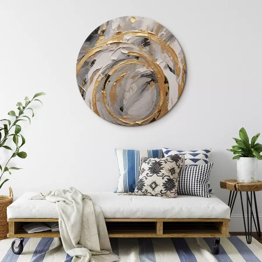 Obraz Abstraktní textura s kruhy a pastely Č. r44876