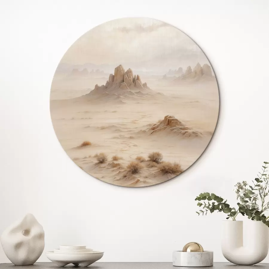 Obraz Minimalistická pouštní krajina s horskými skalami Č. r44883