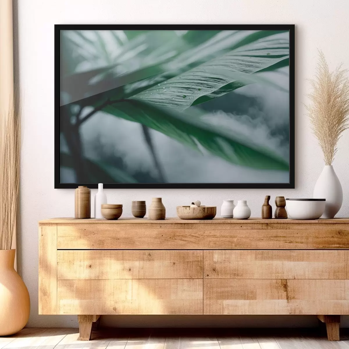 Poster Minimalistická kompozice terakotových kroužků a geometrie f44902