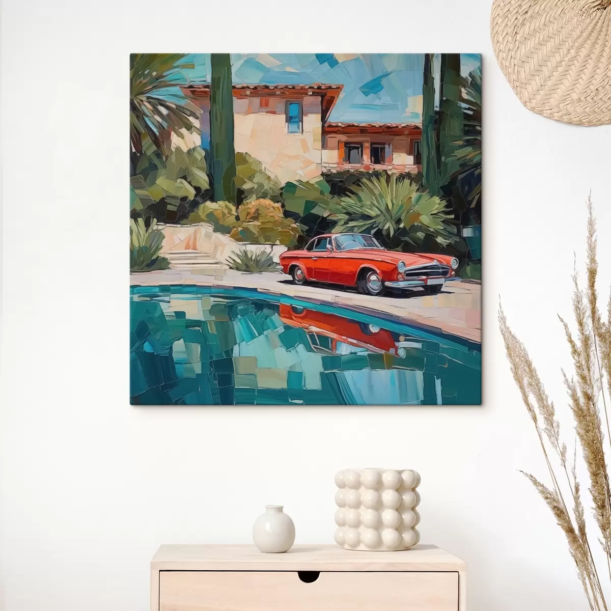 Obraz Auto v blízkosti vily Č. s44822