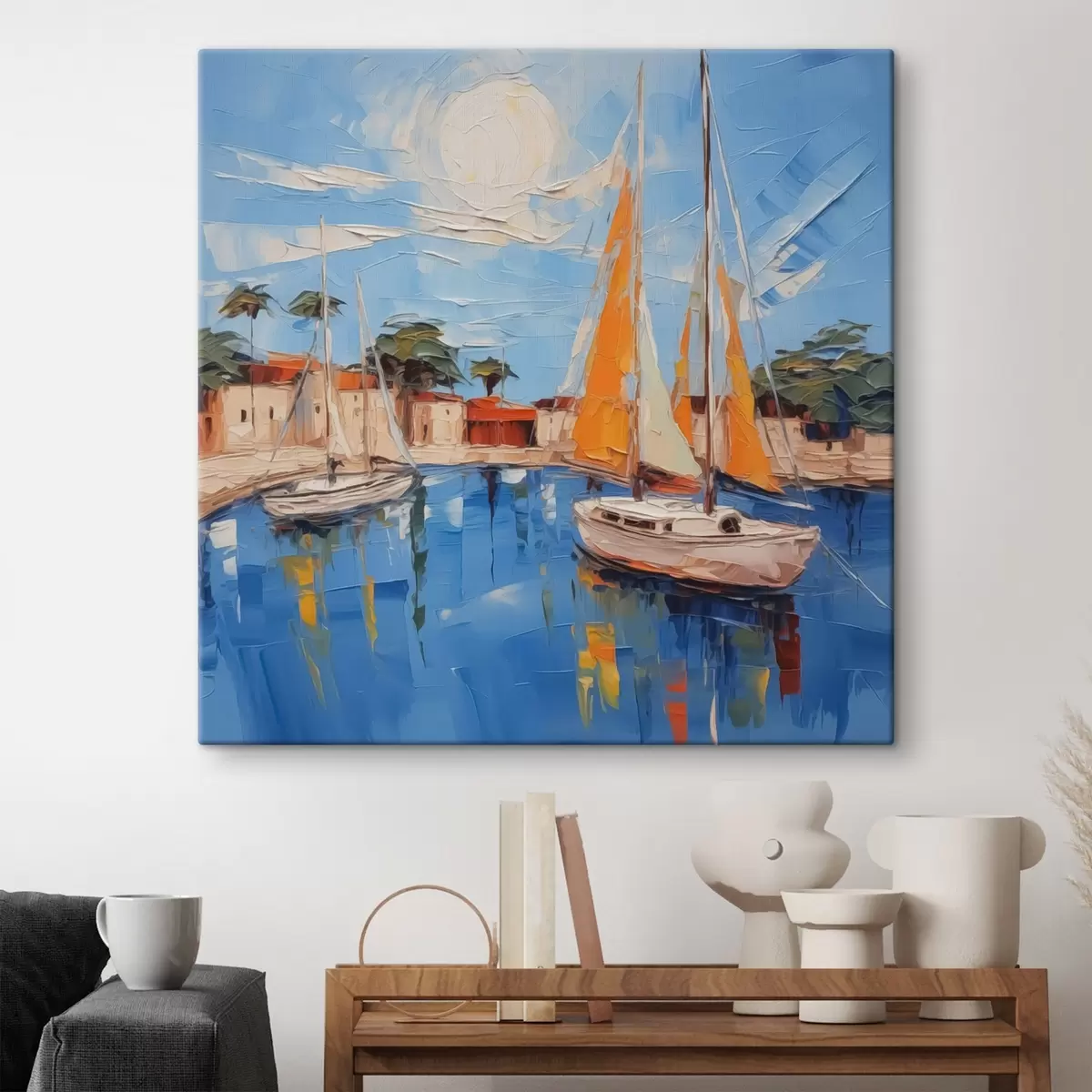 Obraz Plachetnice u mola Č. s44824