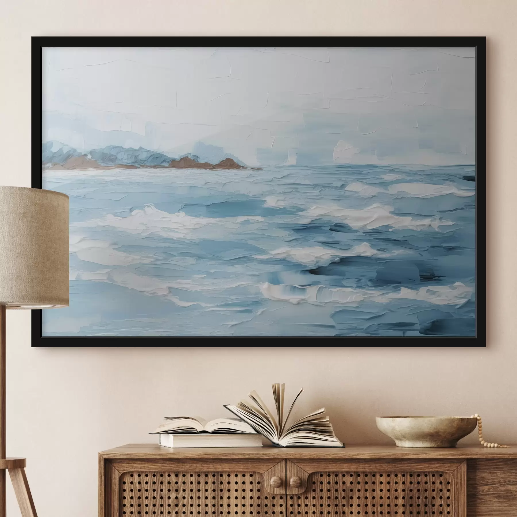 Fototapet Malba imitující moře f44820