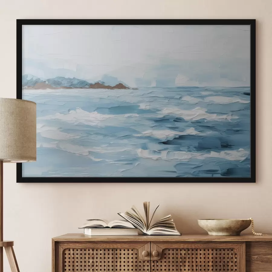 Fototapet Malba imitující moře f44820