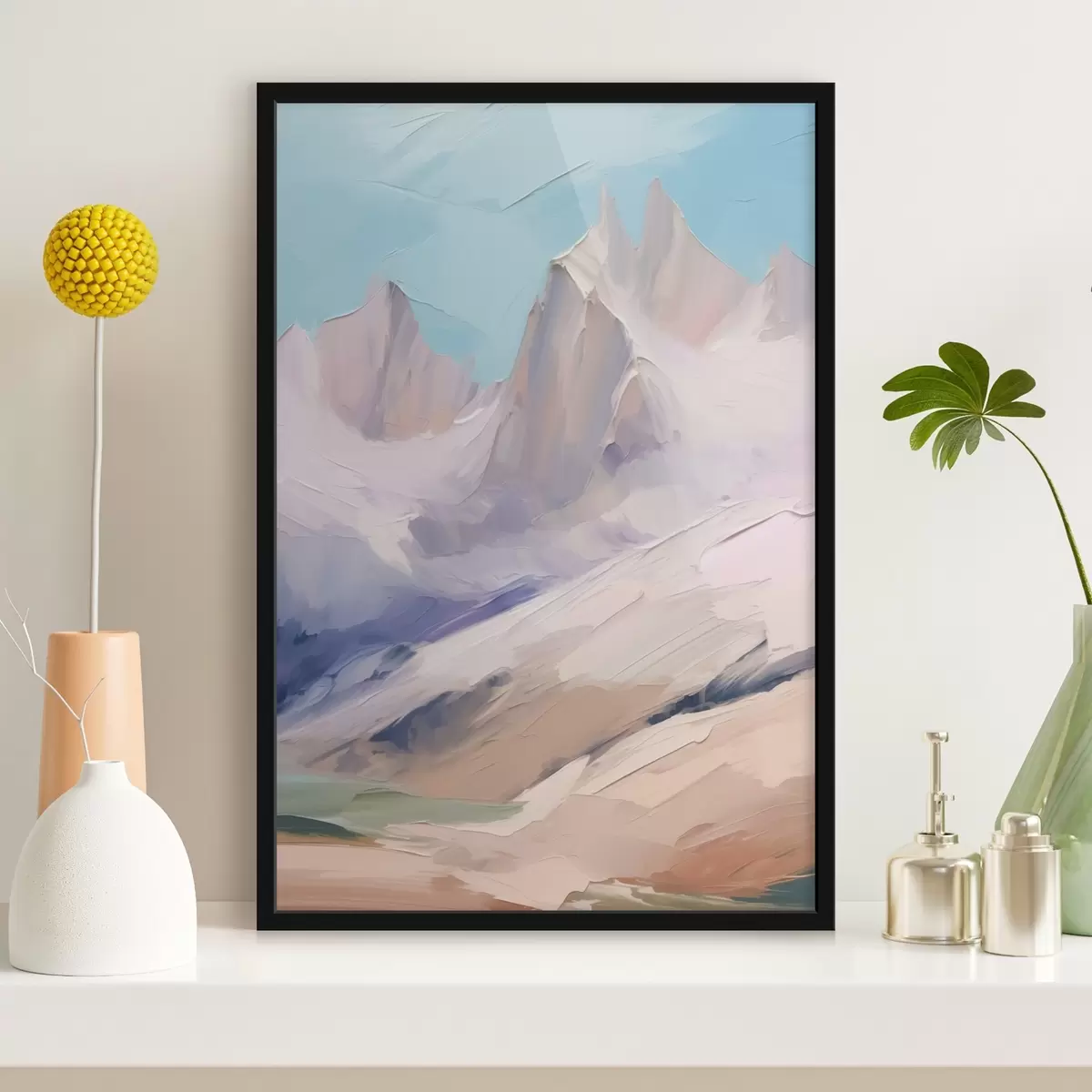 Poster Abstraktní horská krajina f44827