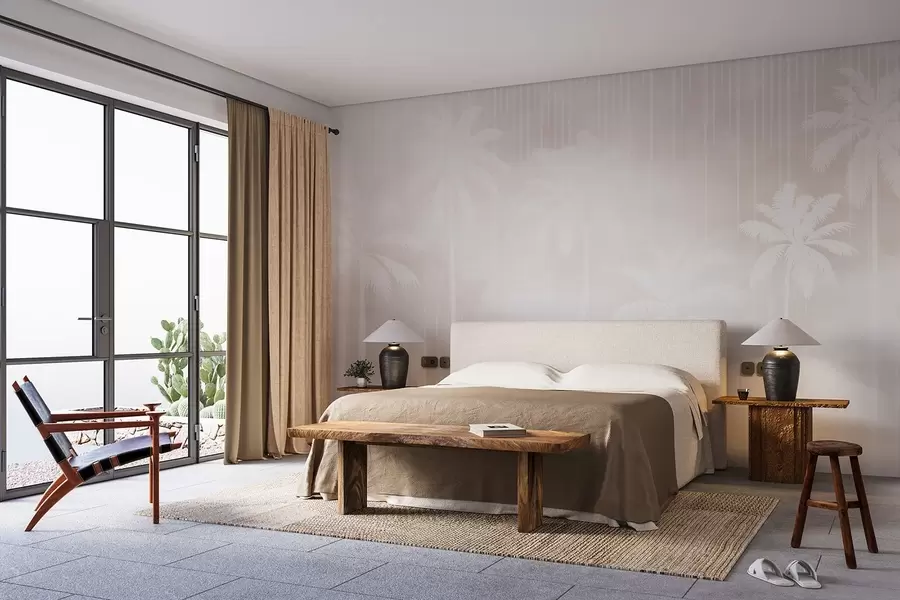 Fototapet Mlha s palmami w04180v2