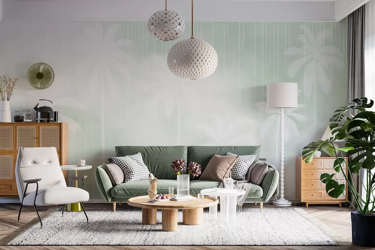 Fototapet Mlha s palmami w04180v3