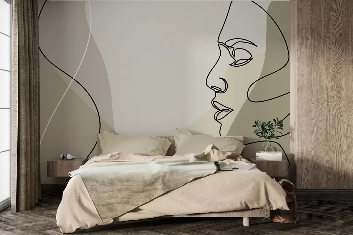 Fototapet Abstraktní tvář w09231v1