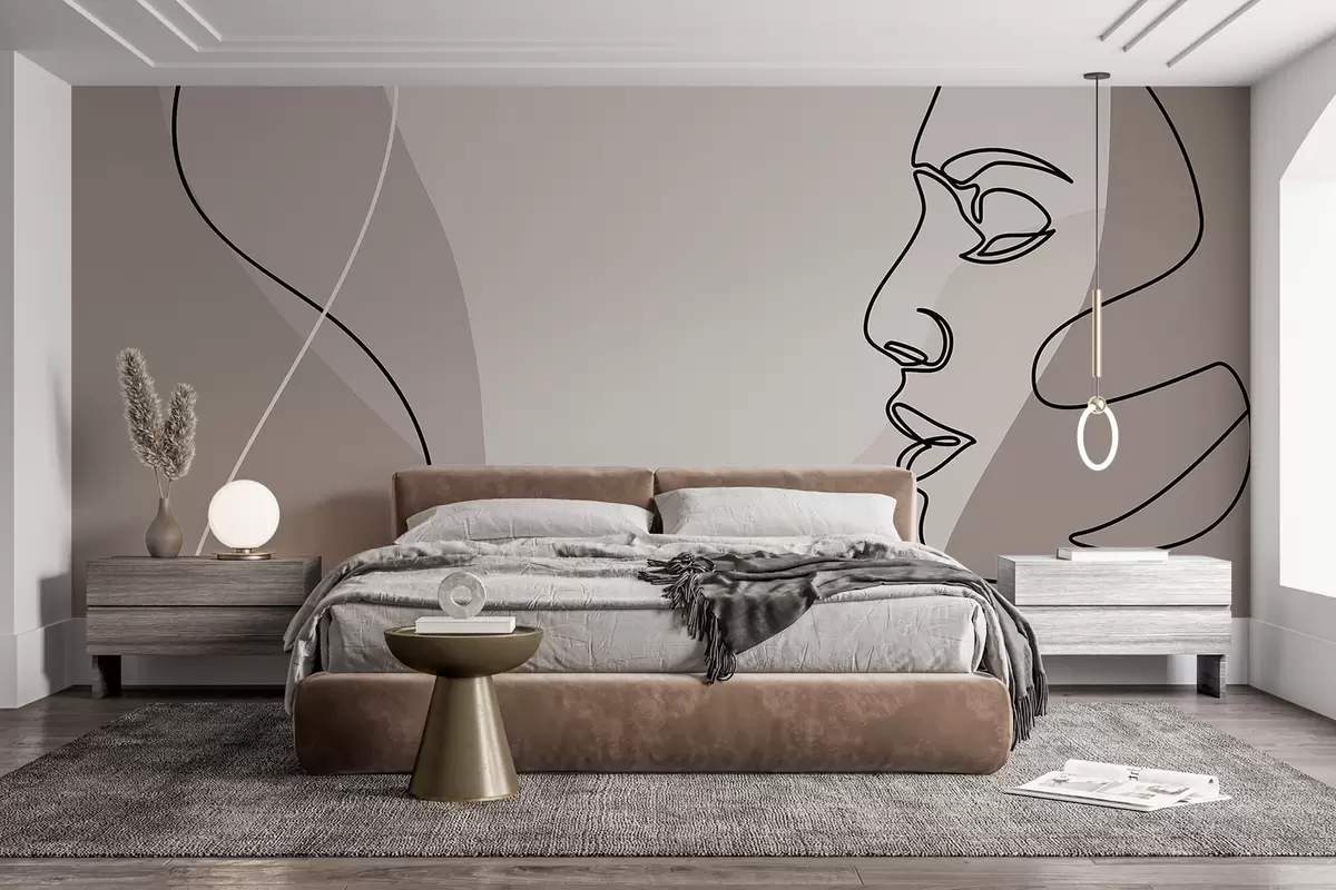 Fototapet Abstraktní tvář w09231v3