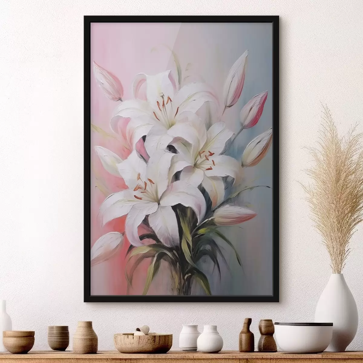 Poster Bílé lilie f44904