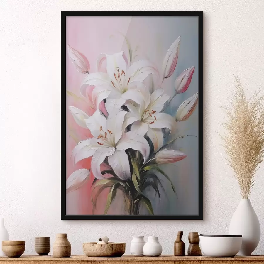 Fototapet Bílé lilie f44904