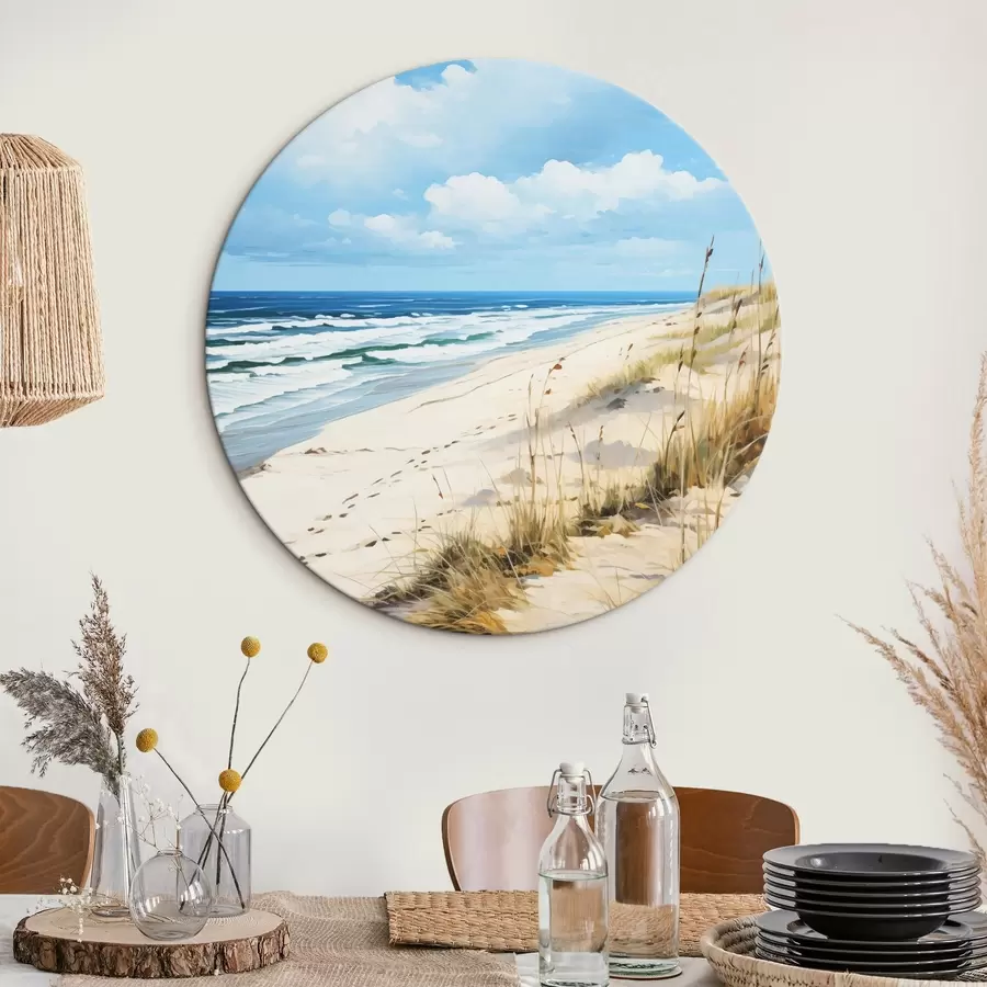 Obraz Tráva na pobřeží pod modrou oblohou Č. r44917