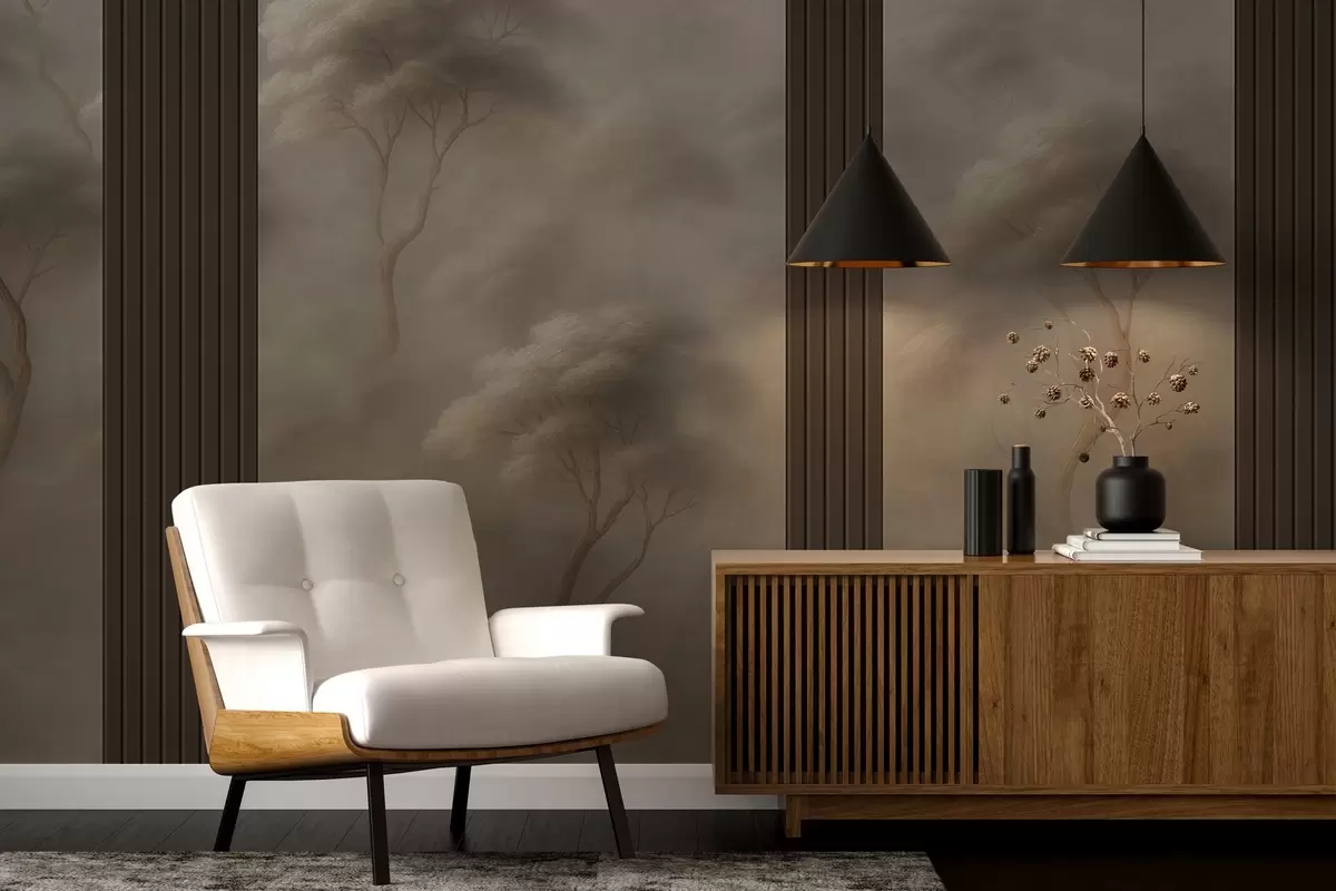 Fototapet Les se setkává s panelovým uměním w04187