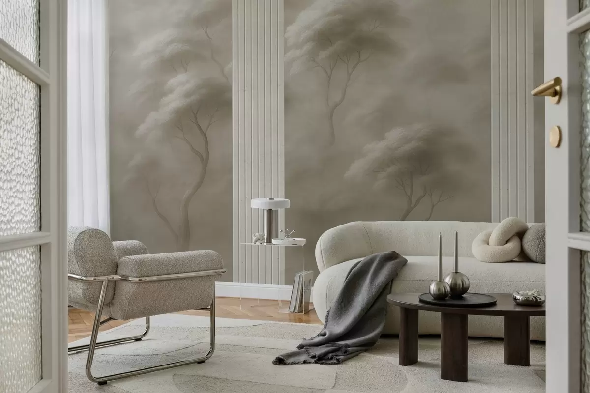 Fototapet Les se setkává s panelovým uměním w04187v1