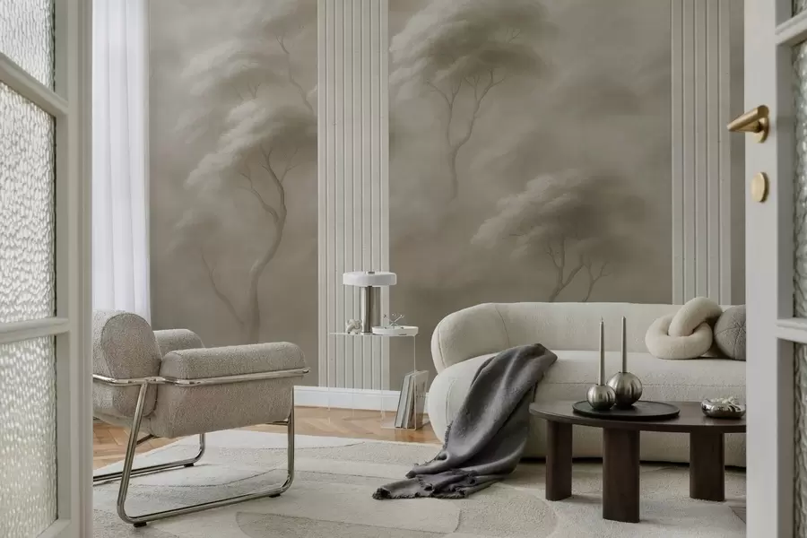 Fototapet Les se setkává s panelovým uměním w04187v1