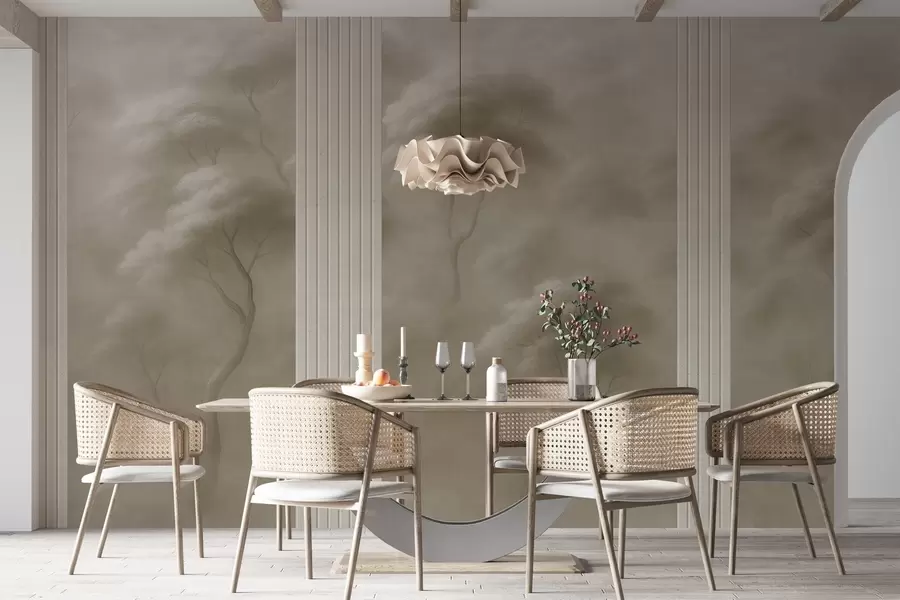 Fototapet Les se setkává s panelovým uměním w04187v1