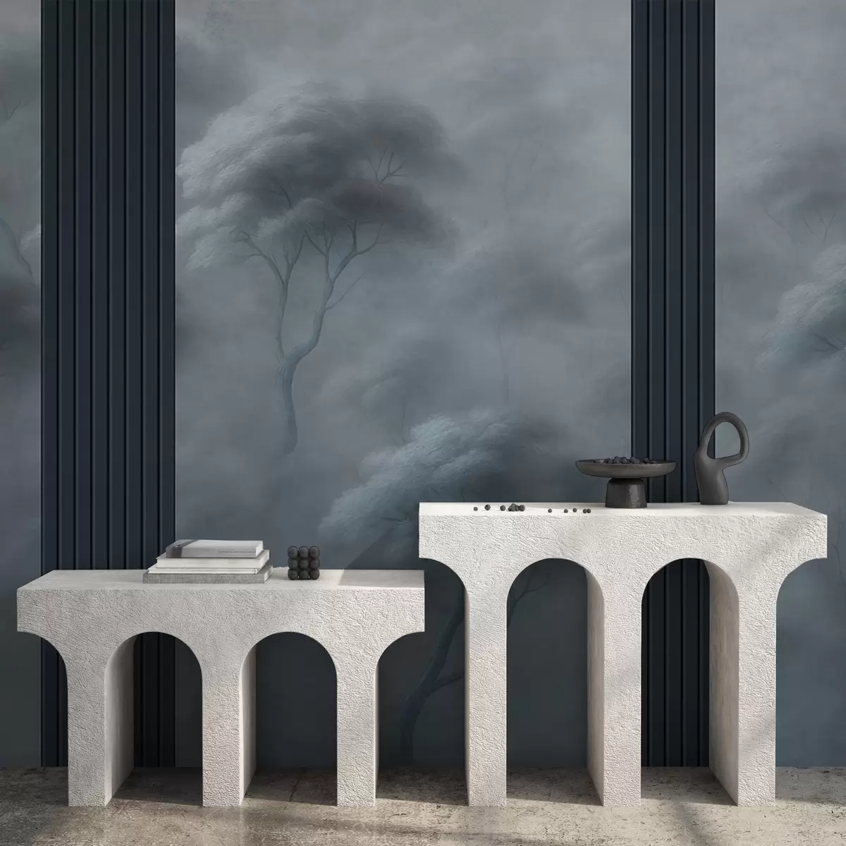 Fototapet Les se setkává s panelovým uměním w04187v2